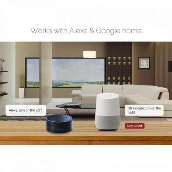 Interrupteur mural tactile sonoff Wifi T0 EU3C compatible Alexa et google home